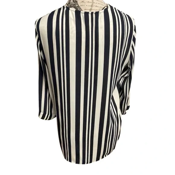 Atmosphere Navy and White Striped Blouse - Picture 3 of 6